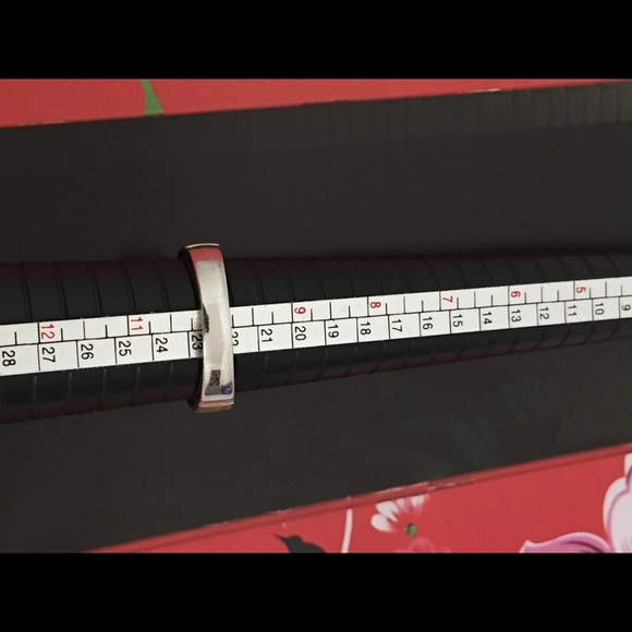 Men’s Diamond Cut SS & 14k Etched Bang Ring - Picture 5 of 6